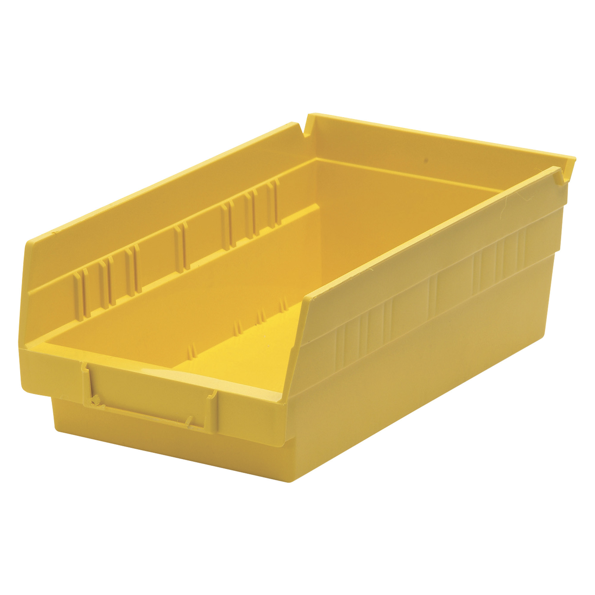 Quantum Storage Economy Shelf Bins, 11 5/8in. x 6 5/8in. x 4in. Size, Yellow, Carton of 30, Model# QSB102YLCS